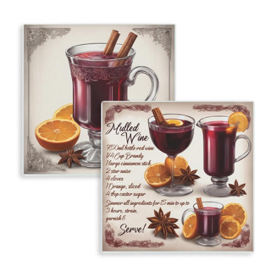 Purely Home Set of 2 Mulled Wine Mini Hot Pot Stands