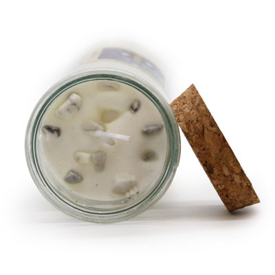 Purifying Magic Spell Candle with Gemstones