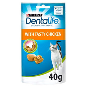 Purina Dentalife Cat Dental Treat Chicken - 40g (Pack of 8)