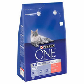 Purina One Adult Rich In Salmon & Whole Grains Cat Food 3kg