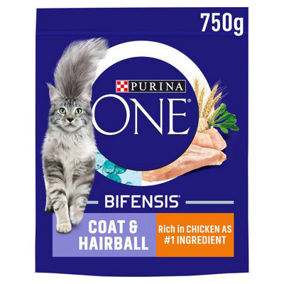 Purina One Indoor Adult Dry Cat Food Turkey 750g (Pack of 4)