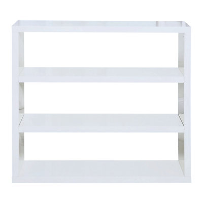 Puro High Gloss Bookcase White