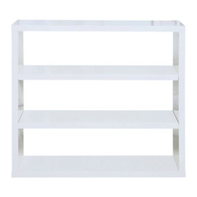 Puro High Gloss Bookcase White