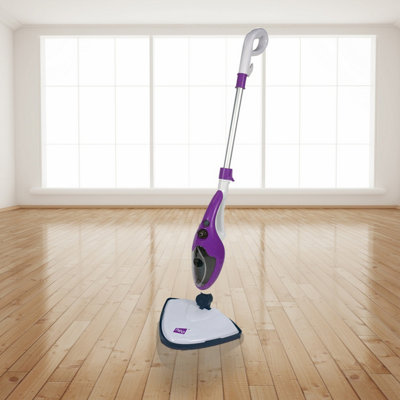 Purple 10 in 1 1500W Hot Steam Mop Cleaner and Hand Steamer