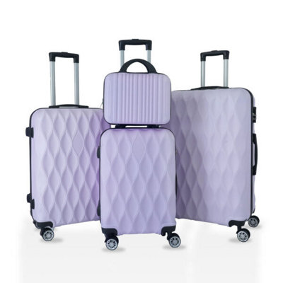 Purple 4PCS Travel Luggage Suitcase Set