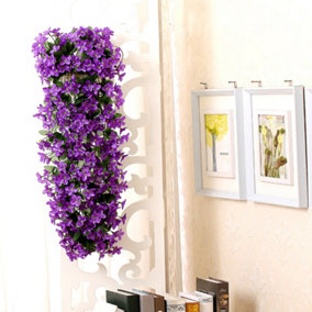 Purple Artificial Wisteria Hanging Flowers Violet Simulation Vine Wedding Home Decoration