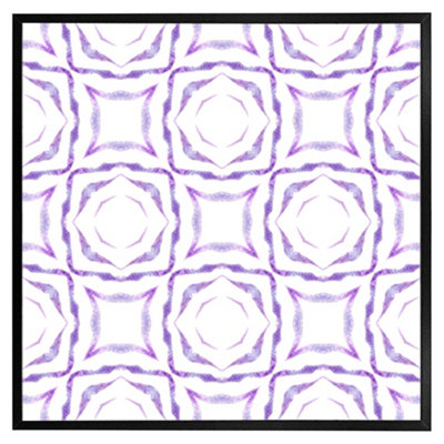 Purple brilliant boho (Picutre Frame) / 12x12" / Oak