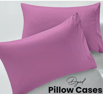 Purple Dyed Plain Pillow Protector Cover Soft & Stylish Pillowcase