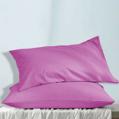 Purple Dyed Plain Pillow Protector Cover Soft & Stylish Pillowcase