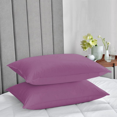 Purple Dyed Plain Pillow Protector Cover Soft & Stylish Pillowcase