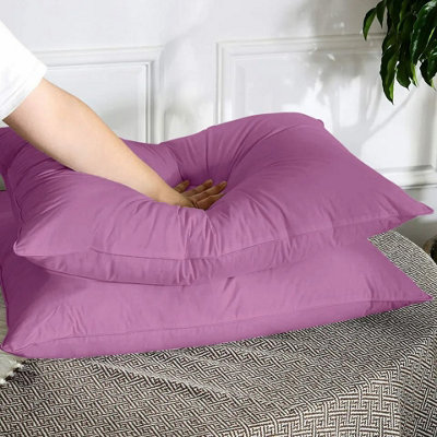 Purple Dyed Plain Pillow Protector Cover Soft & Stylish Pillowcase