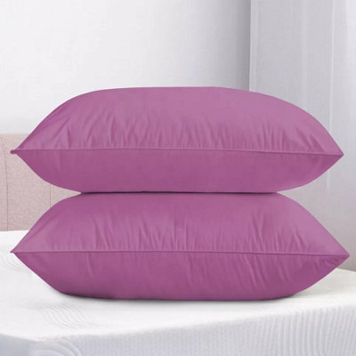 Purple Dyed Plain Pillow Protector Cover Soft & Stylish Pillowcase