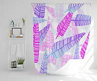 Purple Feathers (Shower Curtain) / Default Title