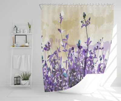 Purple Flowers (Shower Curtain) / Default Title Price Comparisons | Compare The Build