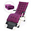 Purple Garden Bench Recliner Chair Swing Chair Seat Pad Cushion Sunlounger Cushion in Outdoor or Indoor  W 50 cm x L 160 cm