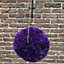 Purple Heather Effect Artificial Topiary Ball (26cm)