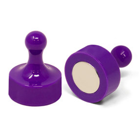 Purple Jumbo Skittle Magnets for Fridge, Office, Whiteboard, Noticeboard, Filing Cabinet - 29mm dia x 38mm tall