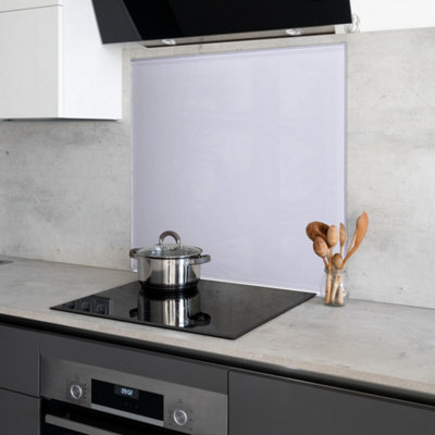 Purple Lavender Toughened Glass Kitchen Splashback - 650mm x 650mm