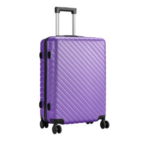 Purple Lightweight Hardside Travel Suitcase with Spinner Wheels 20"