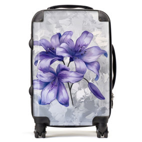 Purple Lilies Suitcase - Cabin