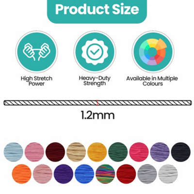 Purple Nylon Cord 1.2mm Braided Rope, 10 Metres