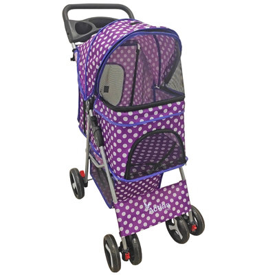 Foldable Pet Stroller, Dog Stroller For Medium Dogs 30 Lbs, Portable