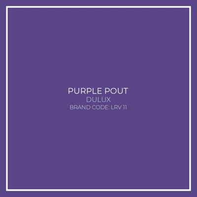 Purple Pout Toughened Glass Kitchen Splashback - 700mm x 600mm