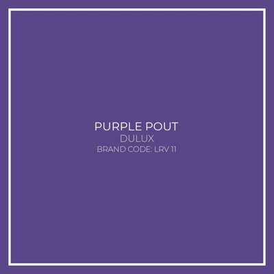 Purple Pout Toughened Glass Kitchen Splashback - 900mm x 700mm