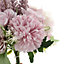 Purple Romantic Artificial Bouquet Faux Silk Flower for Home Wedding Decoration