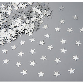 Purple Star Confetti Purple & Silver 14g Table Scatter Birthday Party Decorations