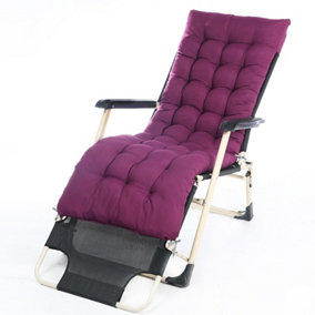 Purple Sun Lounger Cushion Pad for Garden Recliner Chair