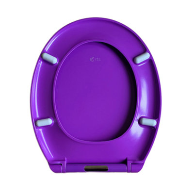 Purple Top Fix Soft Close Quick Release Toilet Seat