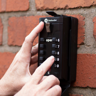Push Button Key Safe Outdoor Waterproof Wall Mounted Lock Box