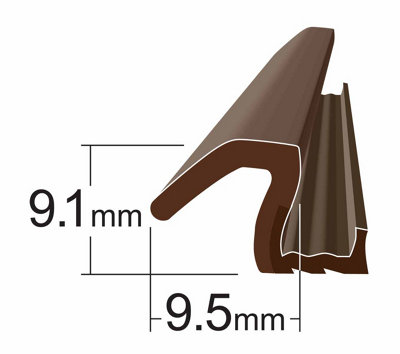 Push Fit Elite Joinery Seal for Casement Wooden Window/Doors/Frames - Brown