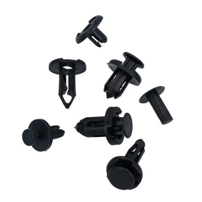 AUXITO 645PCS Car Body Push Pin Rivet Fastener Kit – 16 Sizes, Universal Trim Clip Set, Black & White
