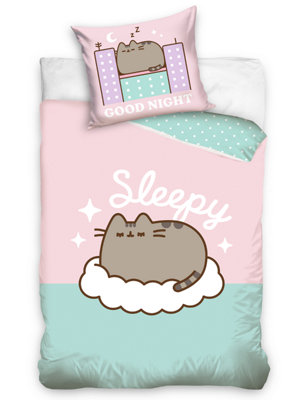 Pusheen Sleepy 100 Cotton Single Duvet Cover Set European Size