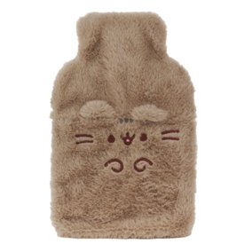 Pusheen Womens/Ladies Hot Water Bottle Cover Brown (One Size)
