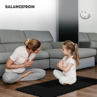 Puzzle Exercise Mat, BalanceFrom High-density EVA Foam Interlocking ...