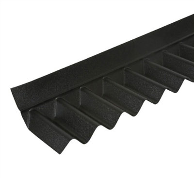 PVC Black Wall Flashing For Corrugated Roof Bitumen Sheet  Profile - Fits BituRoof, Onduline, Coroline, Gutta - 920mm