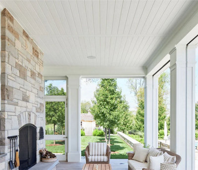PVC Ceiling Cladding Panels Cream 30 x 290 x 0.9CM Pack of 8 ...