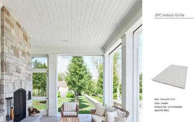 PVC Ceiling Cladding Panels Cream 30 x 290 x 0.9CM Pack of 8 ...