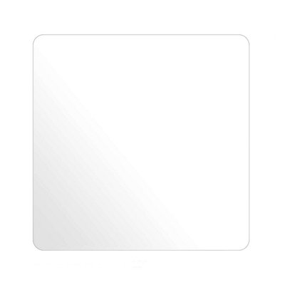 PVC Clear Plastic Square Tablecloth with Rounded Corners Protective Cover for Coffee & Dining Tables