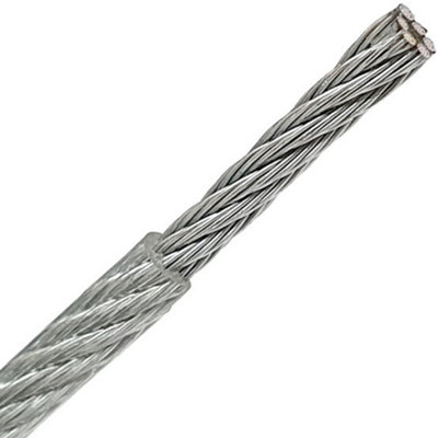 PVC Coated Galvanised Steel Wire Rope Cable 6mm x 100m ( Pack of: 1 ...