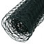 PVC Coated Galvanised Wire Netting Fencing Chicken Mesh 5m x 0.6m x 25mm Hex
