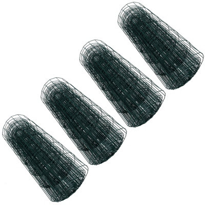 PVC Coated Galvanised Wire Netting Fencing Mesh Garden Fence 40 x 0.6 Metres