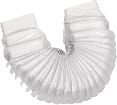 PVC Flexible Flat Duct Channel with Connectors 55mm x 110mm / 0.5mm