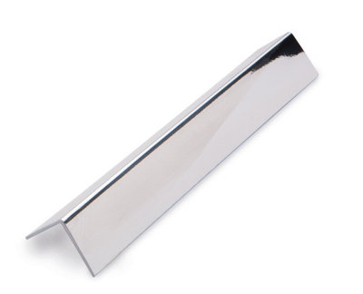 PVC L Shape External Corner Silver Panelling Trim 2700mm - Pack of 4 Trims