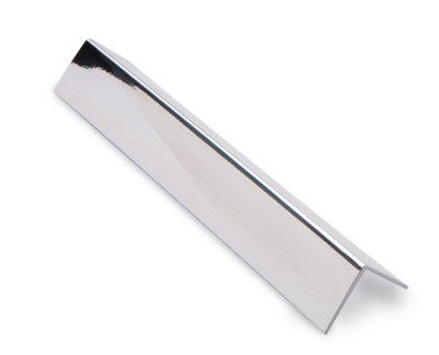 PVC L Shape External Corner Silver Panelling Trim 2700mm - Pack of 4 Trims