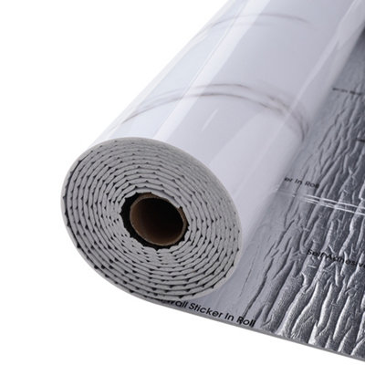 PVC Marble Patterned Self-Adhesive Wallpaper Roll 3m x 0.6m
