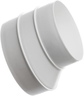PVC Plastic Reducer 125-100 mm / 5-4 inch Round Adaptor for Ventilation ...